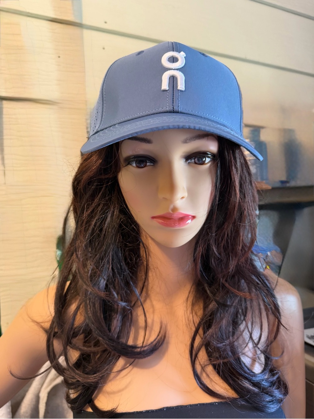 ON RUNNING Women's Slate Blue Baseball Cap with White Logo